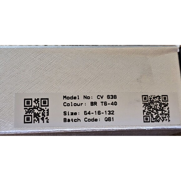 CEO-V CV638 Brown Orange T6-40 Flexible 54-16-132 Eyeglasses Frame Demo New - Picture 15 of 15